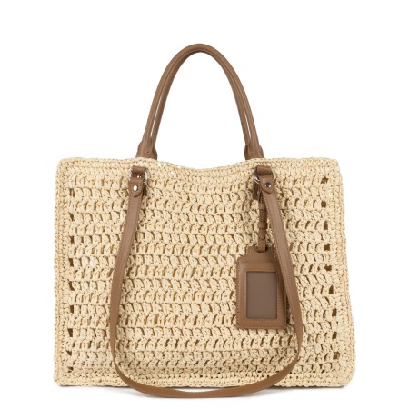 SAC CABAS EPAULE CAMEL...